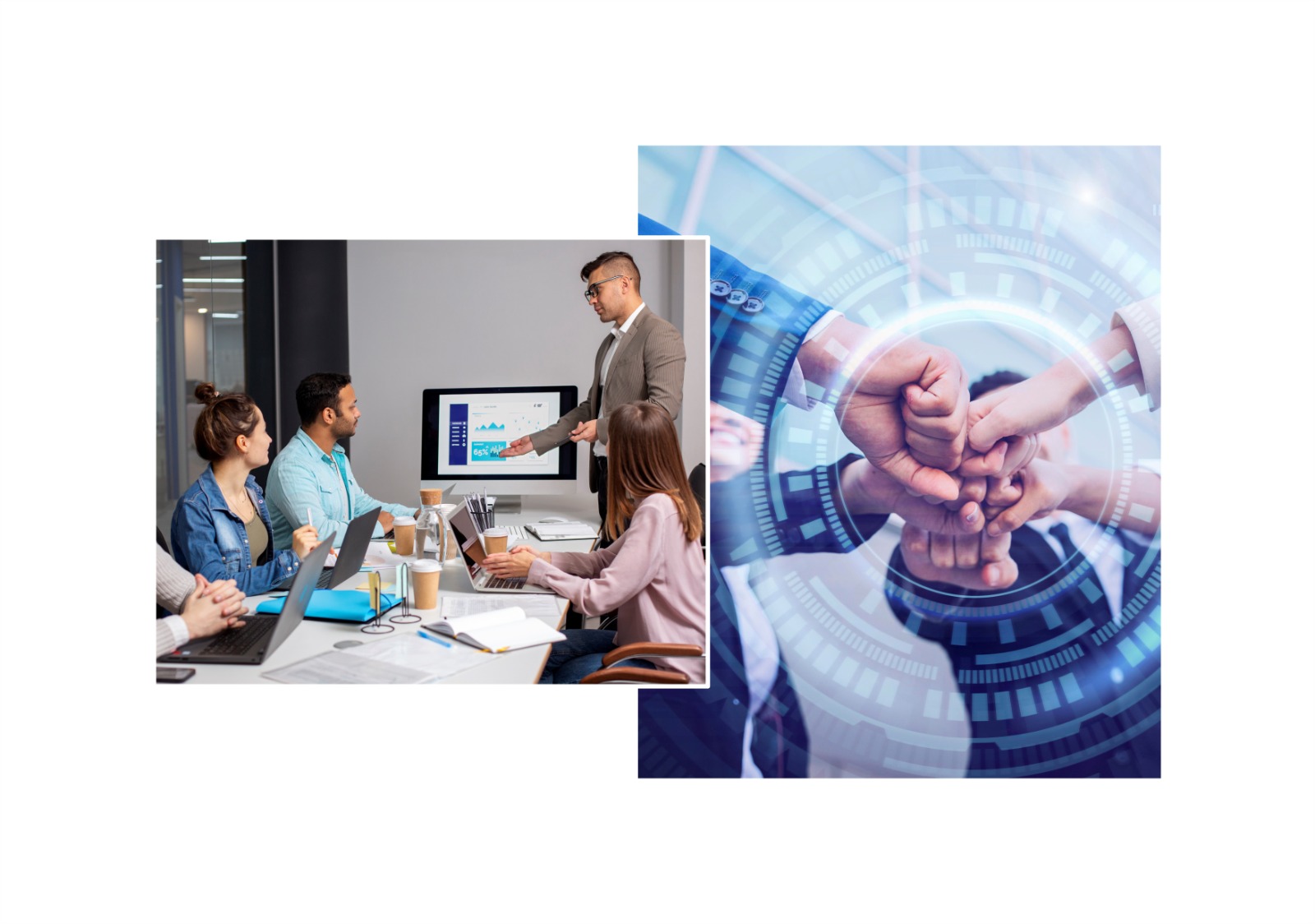 Our company values and mission illustration