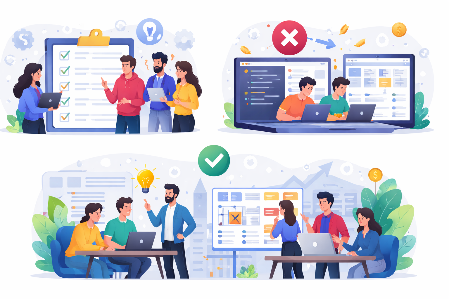Common mistakes developers make comparing small teams and agencies
