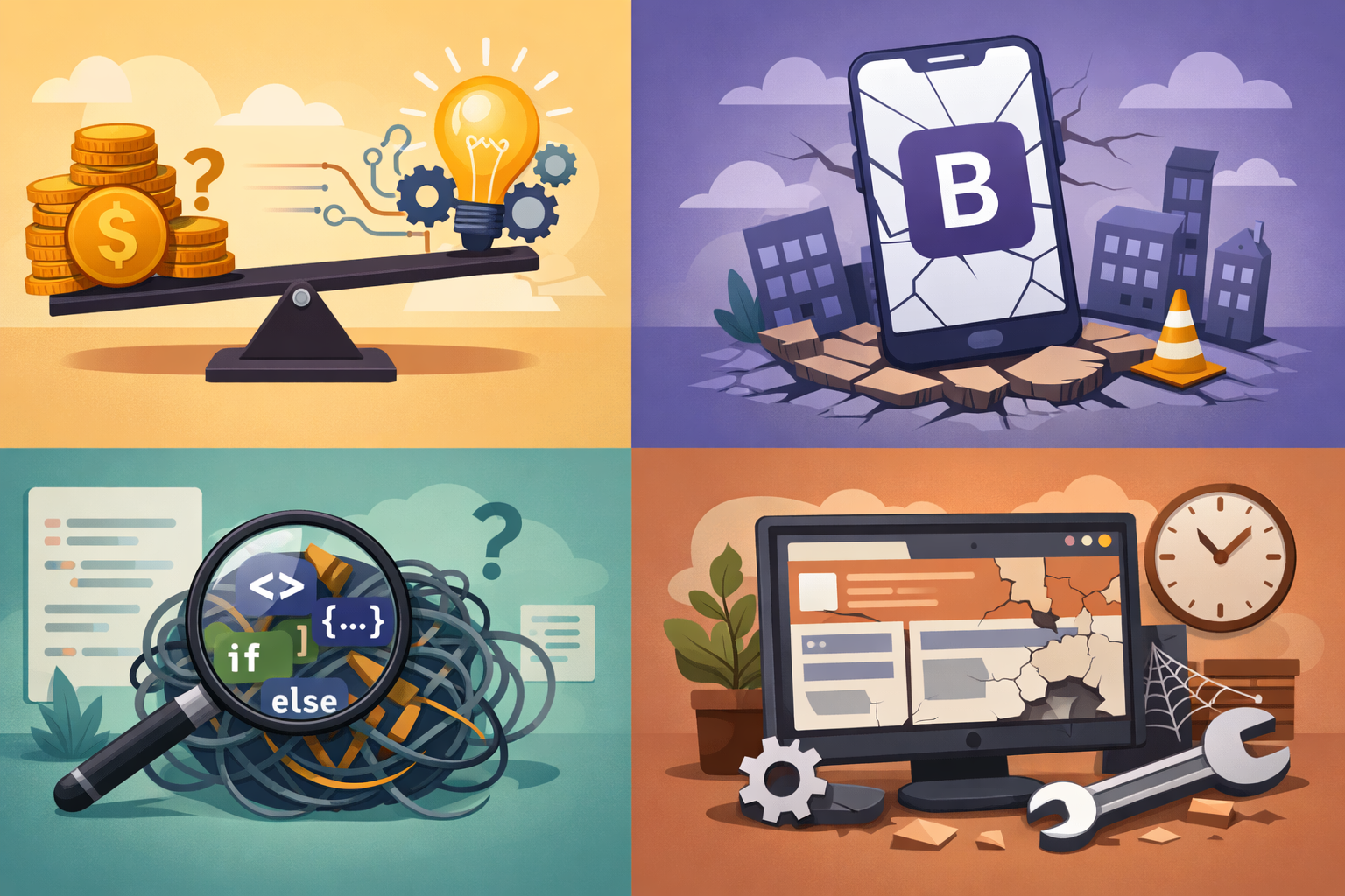 Common Bootstrap development mistakes in startups