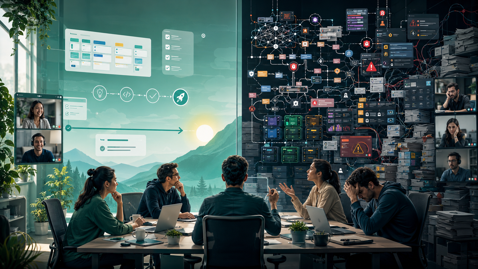 Agile teams avoiding process overengineering during software development